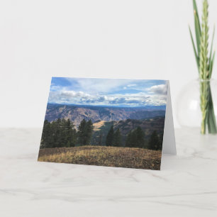 Cartes Pour Fêtes Annuelles Hells Canyon Pittoresque Byway, OU