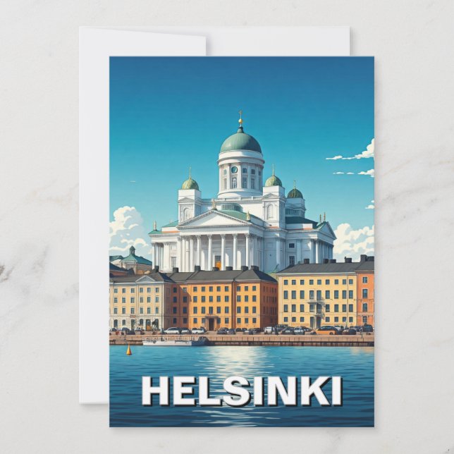 Cartes Pour Fêtes Annuelles Helsinki Finlande Voyages (Devant)