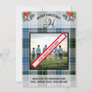 Cartes Pour Fêtes Annuelles Henderson Scottish Clan Tartan Photo Noël