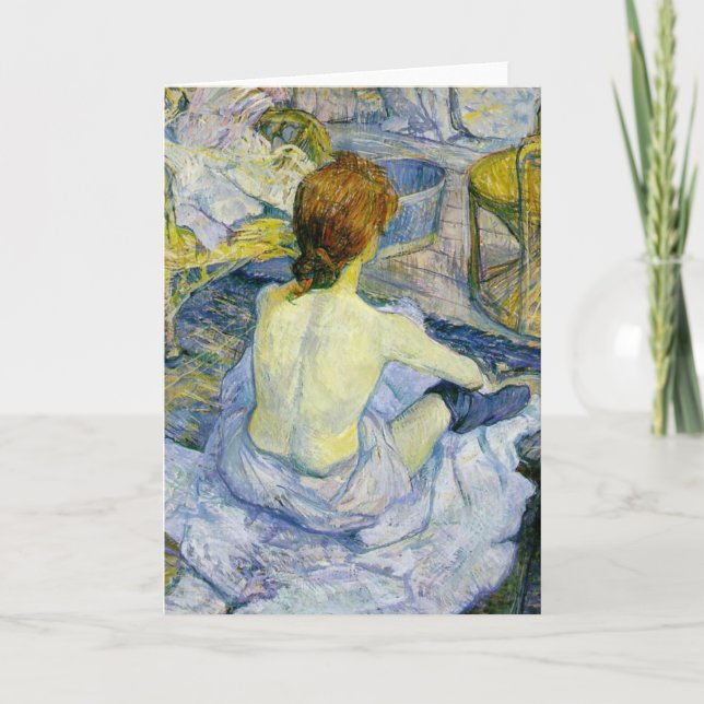 Cartes Pour Fêtes Annuelles Henri Toulouse Lautrec - la CHROMATOGRAPHIE (Devant)