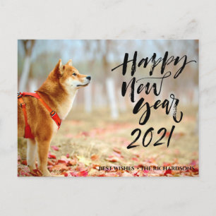 Cartes Pour Fêtes Annuelles HEUREUSE NOUVELLE ANNÉE 2021   Élégante photo de s