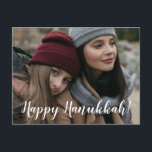 Cartes Pour Fêtes Annuelles Heureuse photo Hanoukka<br><div class="desc">Ce carte photo adorable qui dit, "Heureux Hanoukka !" sur le devant et "Que la lumière de Hanoukka remplisse vos coeurs de paix et d'amour." sur le dos apportera un sourire au visage de chaque destinataire. C'est un sentiment chaleureux qui touchera les coeurs et tout le monde appréciera d'obtenir une...</div>