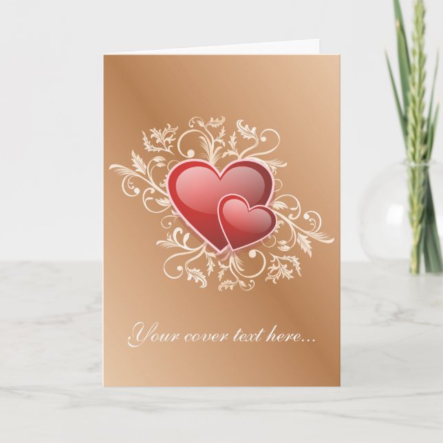 Cartes Pour Fêtes Annuelles Heureuse Sainte-Valentin (Devant)