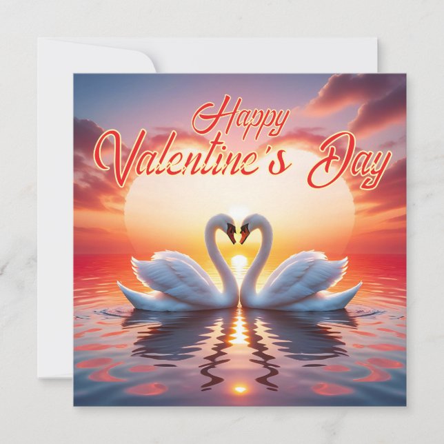 Cartes Pour Fêtes Annuelles Heureuse Sainte-Valentin (Devant)