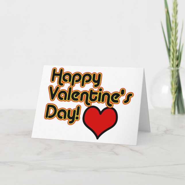 Cartes Pour Fêtes Annuelles Heureuse Sainte-Valentin (Devant)