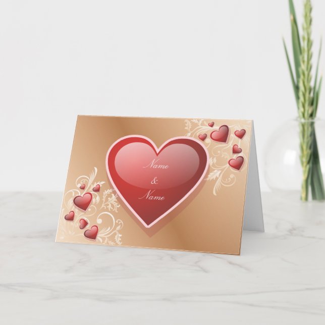 Cartes Pour Fêtes Annuelles Heureuse Sainte-Valentin (Devant)