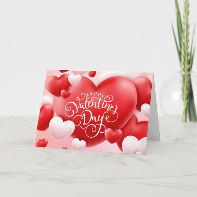 Cartes Pour Fêtes Annuelles Heureuse Sainte-Valentin (Devant)