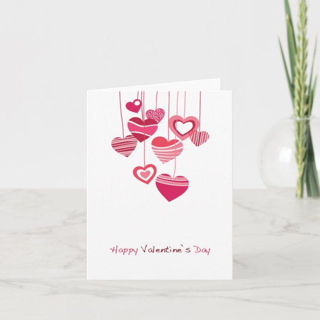Cartes Pour Fêtes Annuelles Heureuse Sainte-Valentin (Devant)