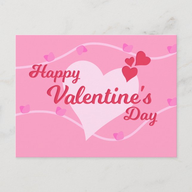 Cartes Pour Fêtes Annuelles Heureuse Sainte-Valentin (Devant)