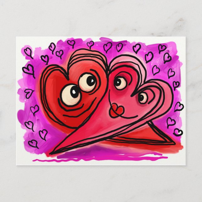 Cartes Pour Fêtes Annuelles Heureuse Sainte-Valentin (Devant)