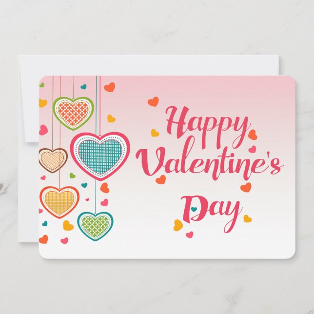 Cartes Pour Fêtes Annuelles Heureuse Sainte-Valentin (Devant)