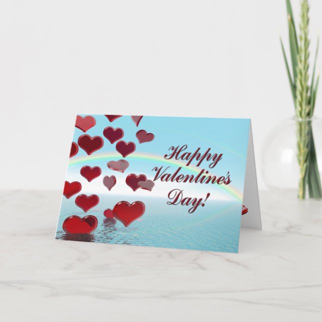Cartes Pour Fêtes Annuelles Heureuse Sainte-Valentin (Devant)