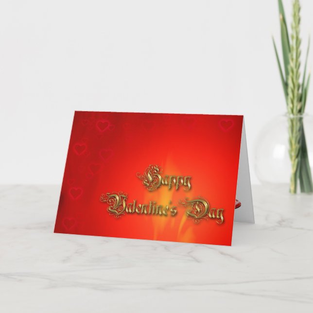 Cartes Pour Fêtes Annuelles Heureuse Sainte-Valentin (Devant)