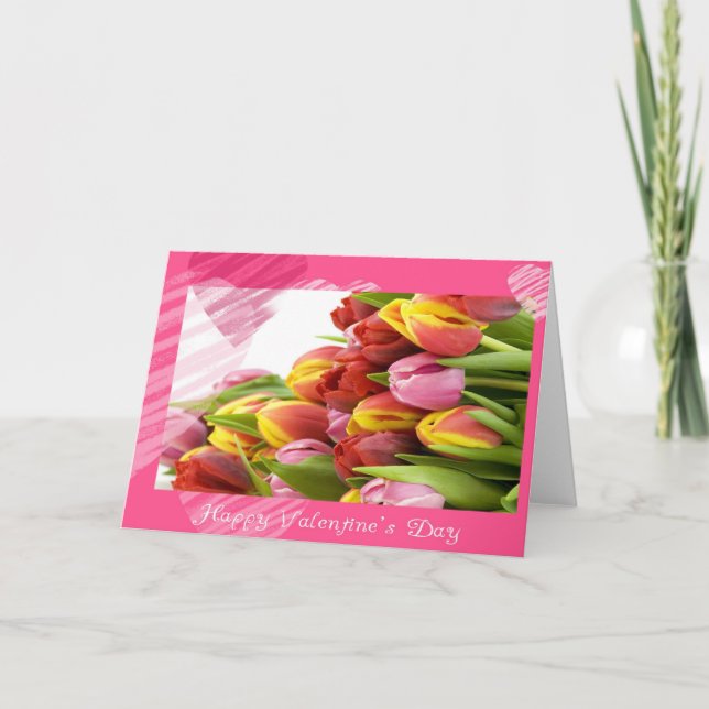 Cartes Pour Fêtes Annuelles Heureuse Sainte-Valentin (Devant)