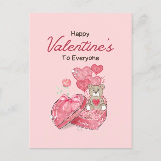 Cartes Pour Fêtes Annuelles Heureuse Sainte-Valentin 2023 - Images d'amour ten (Devant)