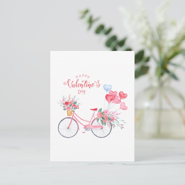 Cartes Pour Fêtes Annuelles Heureuse Sainte-Valentin 2023 Images de coeur (Debout devant)