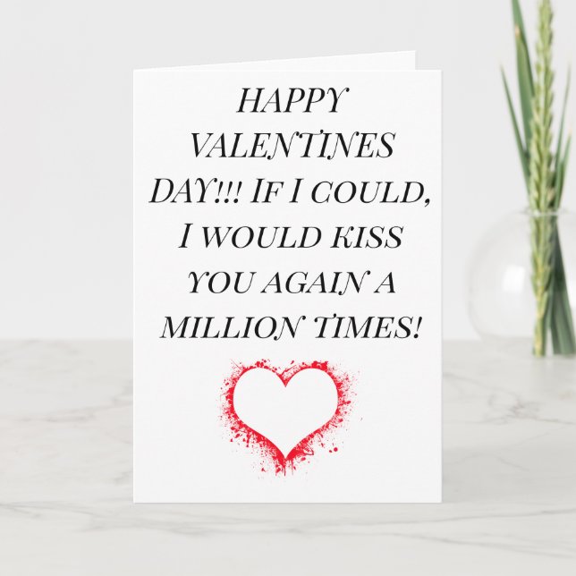 Cartes Pour Fêtes Annuelles HEUREUSE SAINTE-VALENTIN à votre personne spéciale (Devant)