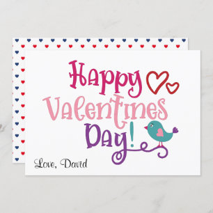 Cartes Pour Fêtes Annuelles Heureuse Sainte-Valentin   Cute minimaliste Insépa