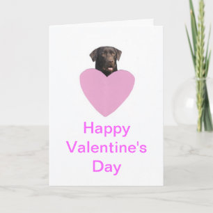Cartes Pour Fêtes Annuelles Heureuse Sainte-Valentin de labrador retriever