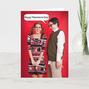 Cartes Pour Fêtes Annuelles Heureuse Sainte-Valentin Drôle Awkward Couple