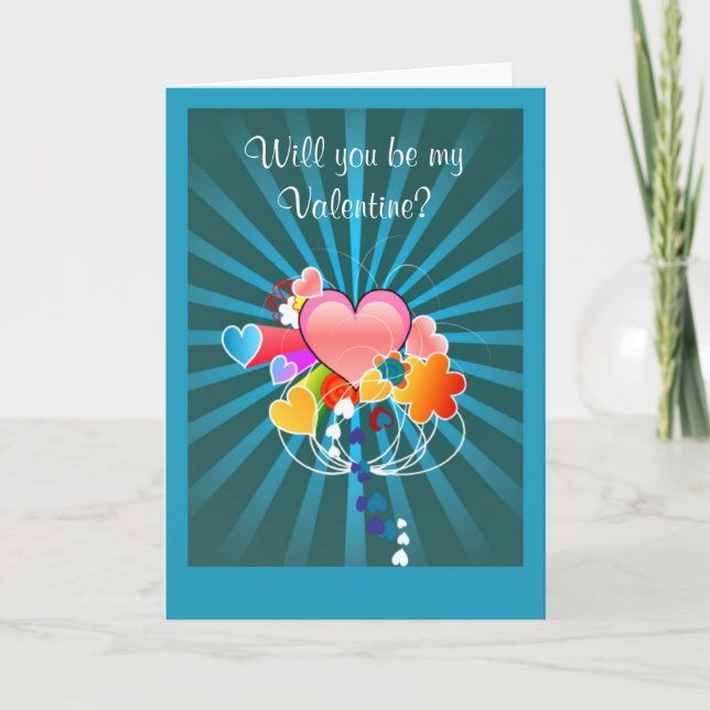 Cartes Pour Fêtes Annuelles Heureuse Sainte-Valentin du coeur d'admirateur sec (Devant)