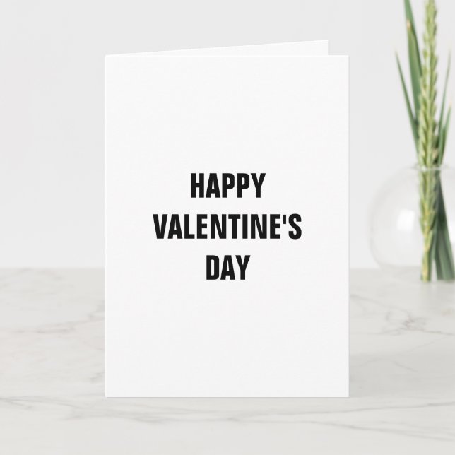 Cartes Pour Fêtes Annuelles Heureuse Sainte-Valentin Faisons le dehors (Devant)