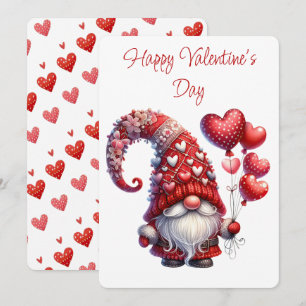 Cartes Pour Fêtes Annuelles Heureuse Sainte-Valentin Gnome