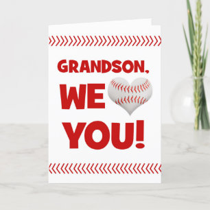 Cartes Pour Fêtes Annuelles Heureuse Sainte-Valentin Grandson Des Deux Basebal
