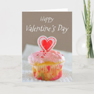 Cartes Pour Fêtes Annuelles Heureuse Sainte-Valentin, Little Cupcake