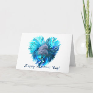 Cartes Pour Fêtes Annuelles Heureuse Sainte-Valentin - Paire de dauphins