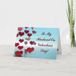 Cartes Pour Fêtes Annuelles Heureuse Sainte-Valentin pour le mari