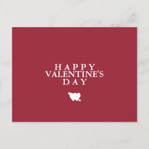 Cartes Pour Fêtes Annuelles Heureuse Sainte-Valentin simple de base simple min