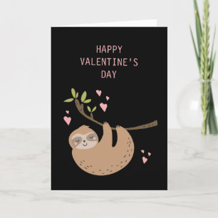 Cartes Pour Fêtes Annuelles HEUREUSE SAINTE-VALENTIN   Sweet Heart Sloth