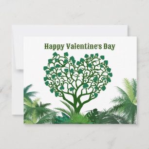 Cartes Pour Fêtes Annuelles heureuse Sainte-Valentin vert naturel pour vous