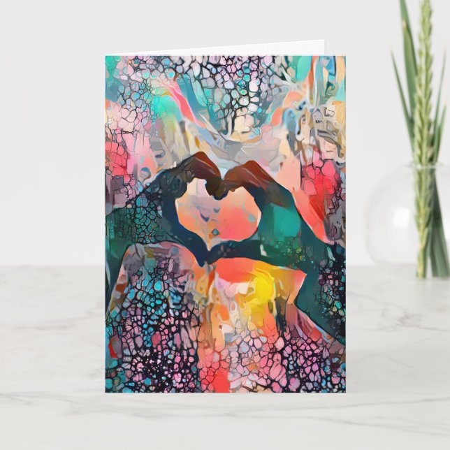 Cartes Pour Fêtes Annuelles Heureuse Sainte-Valentin | Vos Paroles Amour Coeur (Devant)