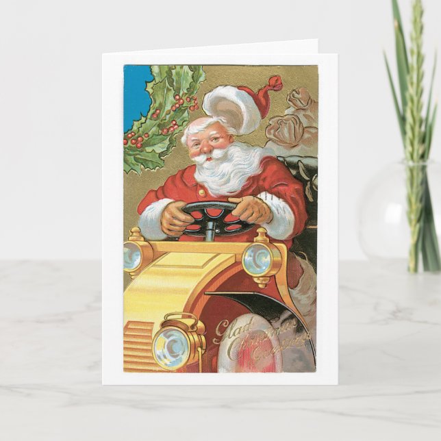 Cartes Pour Fêtes Annuelles Heureuses salutations de Noël (Devant)