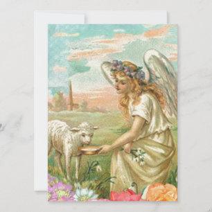 Cartes Pour Fêtes Annuelles heureux ange de pâques