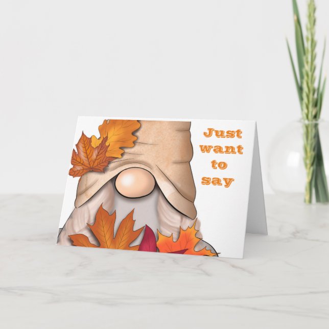 CARTES POUR FÊTES ANNUELLES HEUREUX **ANNIVERNE*** POUR VOUS DE GNOME! HOLID (Devant)