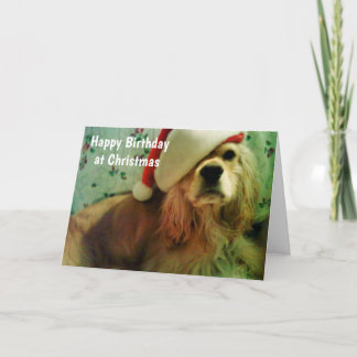 CARTES POUR FÊTES ANNUELLES HEUREUX "ANNIVERSAIRE DE NOËL" POUR VOUS