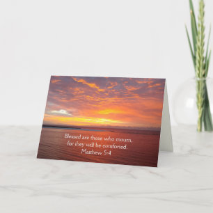 Cartes Pour Fêtes Annuelles Heureux ceux qui pleurent - lever du soleil