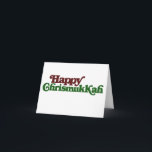 Cartes Pour Fêtes Annuelles Heureux Chrismukkah<br><div class="desc">Hanoukka de Noël pour une religion mixte famille christmukkah</div>