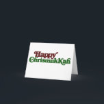 Cartes Pour Fêtes Annuelles Heureux Chrismukkah<br><div class="desc">Hanoukka de Noël pour une religion mixte famille christmukkah</div>