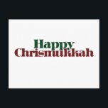 Cartes Pour Fêtes Annuelles Heureux Chrismukkah<br><div class="desc">famille religieuse mixte</div>