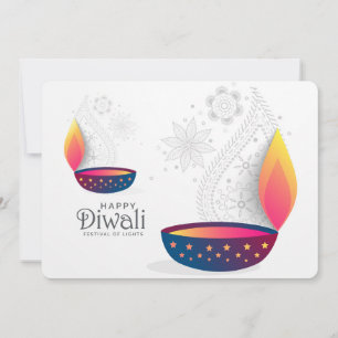 Cartes Pour Fêtes Annuelles Heureux Diwali