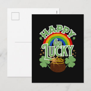 Cartes Pour Fêtes Annuelles Heureux Go Lucky