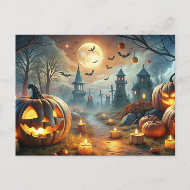 Cartes Pour Fêtes Annuelles heureux halloween (Devant)