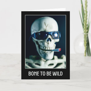 Cartes Pour Fêtes Annuelles Heureux Halloween Pour Toute Personne Drôle Skelet