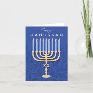 Cartes Pour Fêtes Annuelles Heureux Hanoukka Menorah