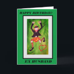 Cartes Pour Fêtes Annuelles Heureux heureux heureux heureux Birthday ex mari c<br><div class="desc">Carte de voeux pour l’anniversaire de l’ex-mari avec une danseuse des Highlands très heureuse.</div>