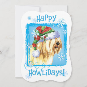 Cartes Pour Fêtes Annuelles Heureux Howlidays Tibétain Terrier